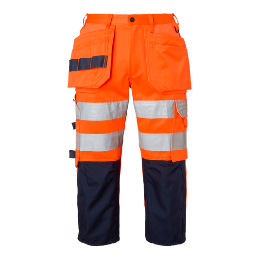 218 Craftsmen 3/4 Trousers
Fluorescent orange/navy