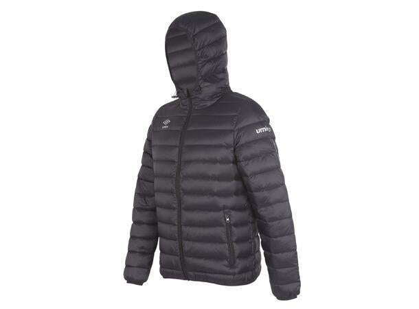 UMBRO Core Down Jacket Jr Svart. Dunjacka med luva junior