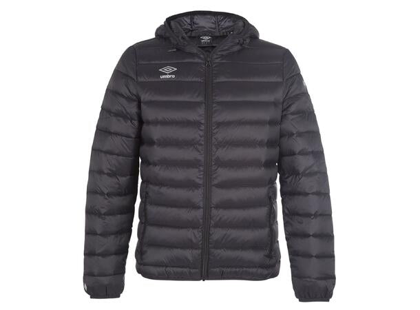 UMBRO Core Down Jacket Jr Svart. Dunjacka med luva junior