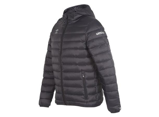 UMBRO Core Down Jacket Jr Svart. Dunjacka med luva junior