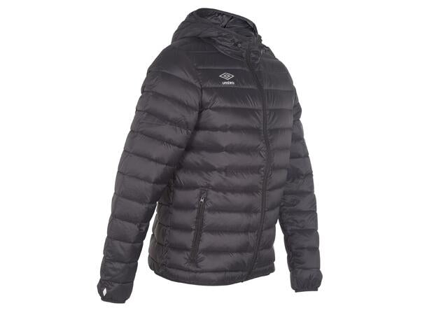 UMBRO Core Down Jacket Jr Svart. Dunjacka med luva junior